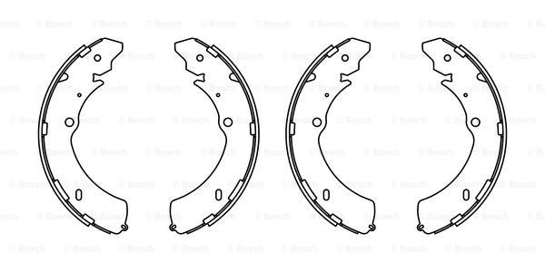 BOSCH Комплект тормозных колодок F 026 008 020