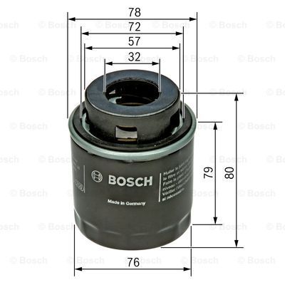 BOSCH alyvos filtras F 026 407 079