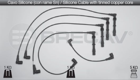 BRECAV Комплект проводов зажигания 02.507