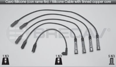 BRECAV Комплект проводов зажигания 14.503