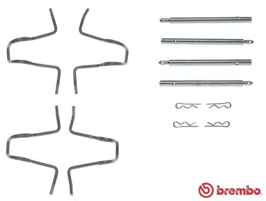 BREMBO priedų komplektas, diskinių stabdžių trinkelės A 02 280