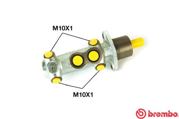 BREMBO Главный тормозной цилиндр M 23 027