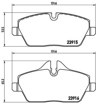 BREMBO Комплект тормозных колодок, дисковый тормоз P 06 034X