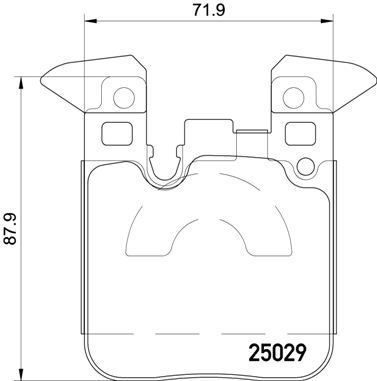 BREMBO stabdžių trinkelių rinkinys, diskinis stabdys P 06 087X