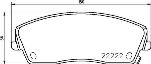 BREMBO stabdžių trinkelių rinkinys, diskinis stabdys P 11 041