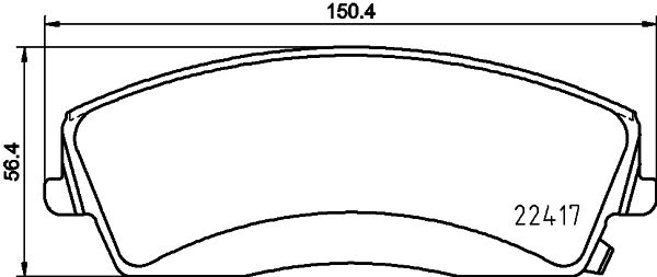 BREMBO stabdžių trinkelių rinkinys, diskinis stabdys P 18 034