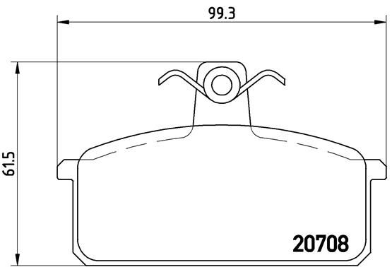 BREMBO Комплект тормозных колодок, дисковый тормоз P 23 018