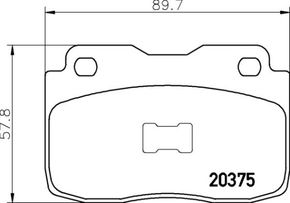 BREMBO stabdžių trinkelių rinkinys, diskinis stabdys P 23 025