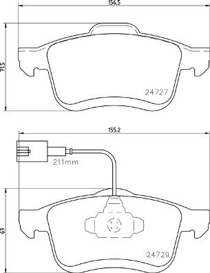 BREMBO Комплект тормозных колодок, дисковый тормоз P 23 163