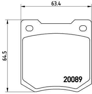 BREMBO Комплект тормозных колодок, дисковый тормоз P 24 003