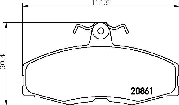 BREMBO stabdžių trinkelių rinkinys, diskinis stabdys P 24 013