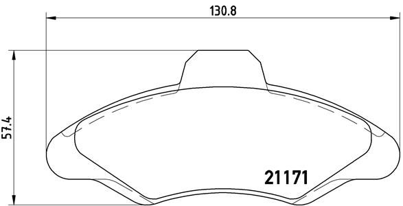 BREMBO stabdžių trinkelių rinkinys, diskinis stabdys P 24 029