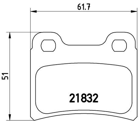 BREMBO stabdžių trinkelių rinkinys, diskinis stabdys P 24 030