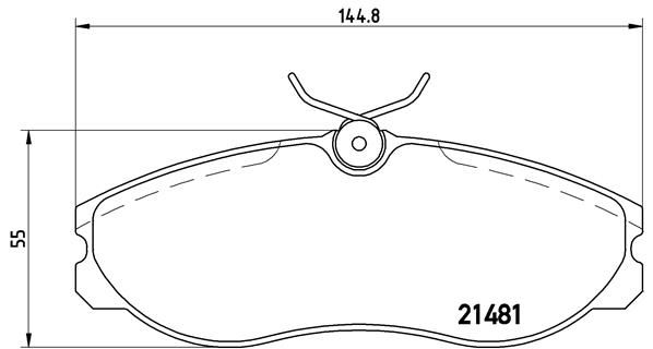 BREMBO Комплект тормозных колодок, дисковый тормоз P 24 039