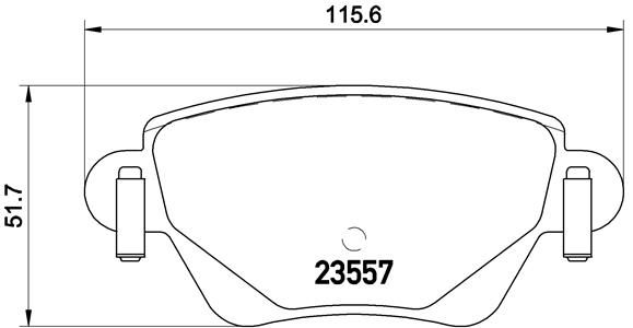 BREMBO stabdžių trinkelių rinkinys, diskinis stabdys P 24 059