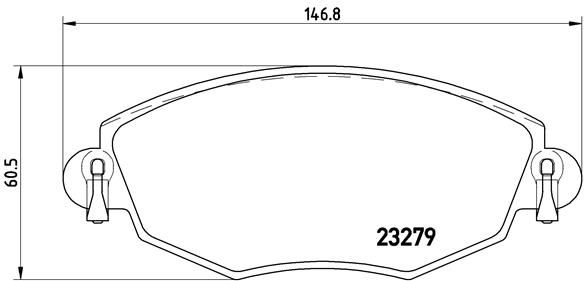 BREMBO stabdžių trinkelių rinkinys, diskinis stabdys P 24 060