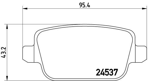 BREMBO stabdžių trinkelių rinkinys, diskinis stabdys P 24 075