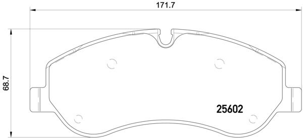 BREMBO stabdžių trinkelių rinkinys, diskinis stabdys P 24 152