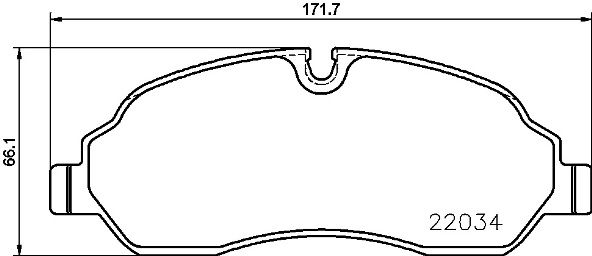 BREMBO stabdžių trinkelių rinkinys, diskinis stabdys P 24 171