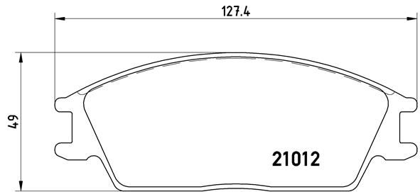 BREMBO stabdžių trinkelių rinkinys, diskinis stabdys P 30 001