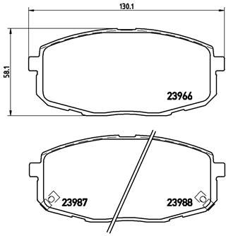 BREMBO stabdžių trinkelių rinkinys, diskinis stabdys P 30 034