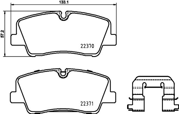 BREMBO stabdžių trinkelių rinkinys, diskinis stabdys P 30 085