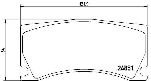 BREMBO stabdžių trinkelių rinkinys, diskinis stabdys P 36 024