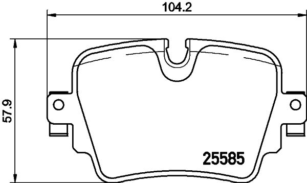 BREMBO Комплект тормозных колодок, дисковый тормоз P 36 032