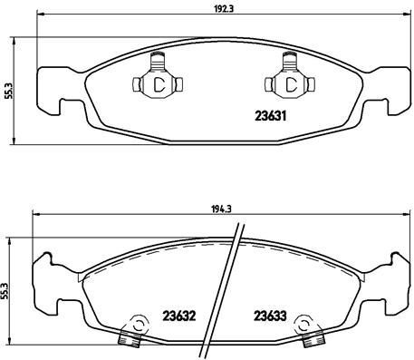 BREMBO stabdžių trinkelių rinkinys, diskinis stabdys P 37 005