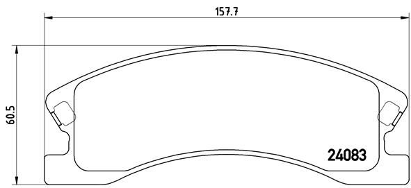 BREMBO stabdžių trinkelių rinkinys, diskinis stabdys P 37 008