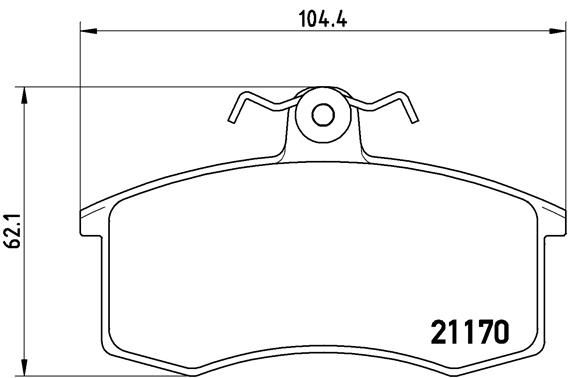 BREMBO Комплект тормозных колодок, дисковый тормоз P 41 003