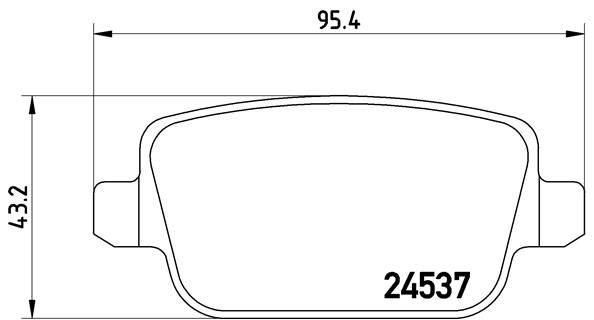 BREMBO Комплект тормозных колодок, дисковый тормоз P 44 016