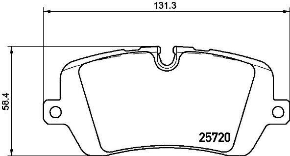 BREMBO stabdžių trinkelių rinkinys, diskinis stabdys P 44 021