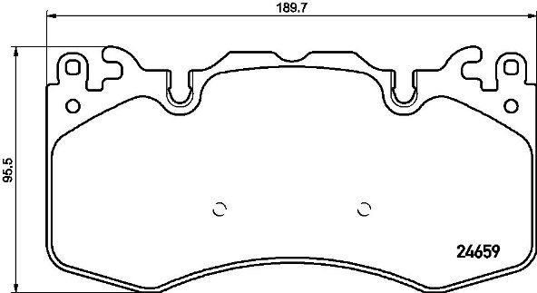 BREMBO stabdžių trinkelių rinkinys, diskinis stabdys P 44 023