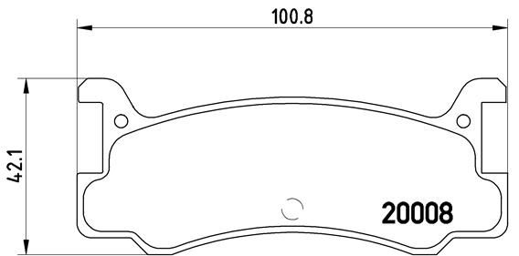 BREMBO stabdžių trinkelių rinkinys, diskinis stabdys P 49 005