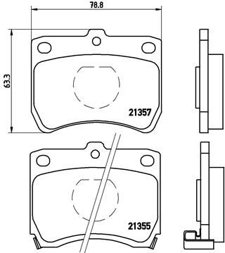 BREMBO Комплект тормозных колодок, дисковый тормоз P 49 013