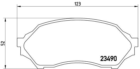 BREMBO stabdžių trinkelių rinkinys, diskinis stabdys P 49 027