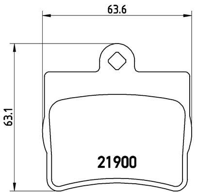 BREMBO stabdžių trinkelių rinkinys, diskinis stabdys P 50 024