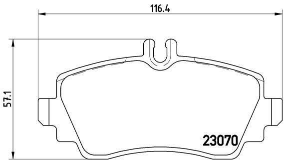 BREMBO stabdžių trinkelių rinkinys, diskinis stabdys P 50 036