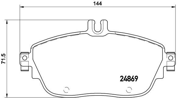 BREMBO stabdžių trinkelių rinkinys, diskinis stabdys P 50 093