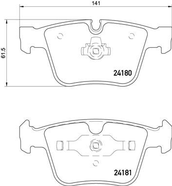 BREMBO Комплект тормозных колодок, дисковый тормоз P 50 116