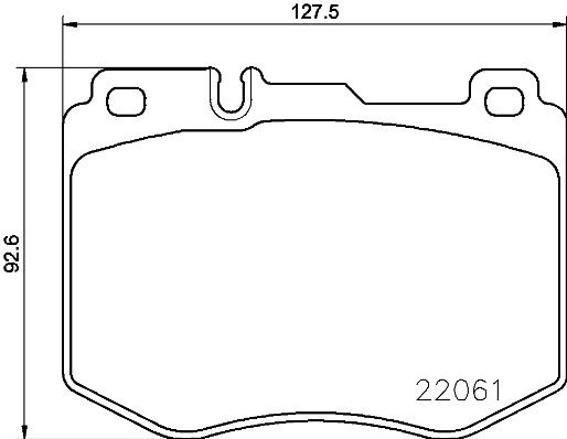 BREMBO stabdžių trinkelių rinkinys, diskinis stabdys P 50 120