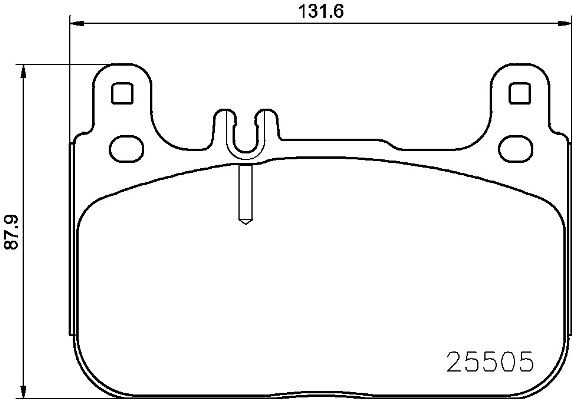 BREMBO Комплект тормозных колодок, дисковый тормоз P 50 128