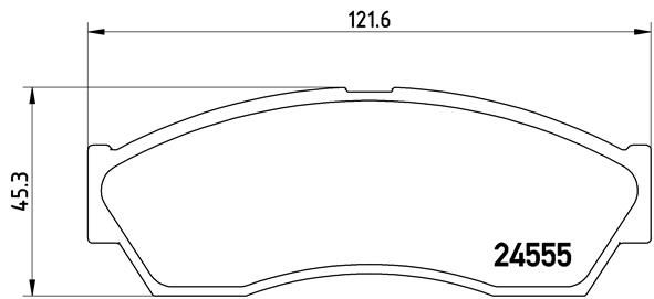 BREMBO stabdžių trinkelių rinkinys, diskinis stabdys P 52 019