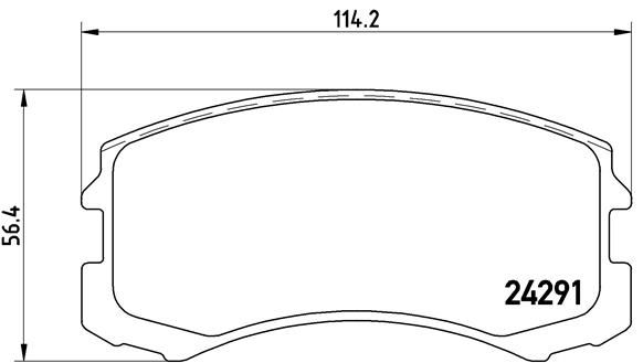 BREMBO stabdžių trinkelių rinkinys, diskinis stabdys P 54 041