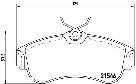 BREMBO stabdžių trinkelių rinkinys, diskinis stabdys P 56 022