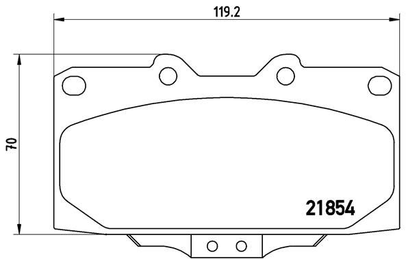 BREMBO Комплект тормозных колодок, дисковый тормоз P 56 034