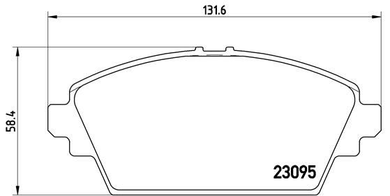 BREMBO stabdžių trinkelių rinkinys, diskinis stabdys P 56 044