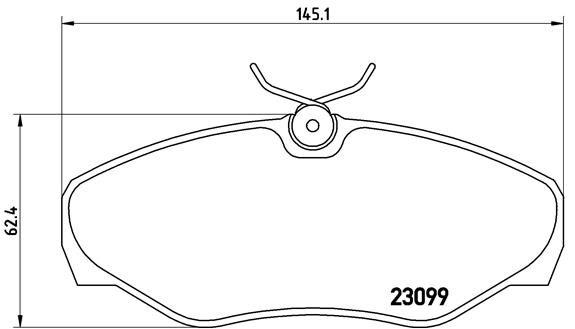 BREMBO Комплект тормозных колодок, дисковый тормоз P 56 061