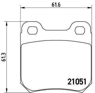 BREMBO stabdžių trinkelių rinkinys, diskinis stabdys P 59 010